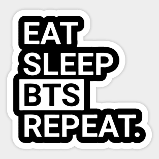 Eat Sleep BTS Repeat Sticker